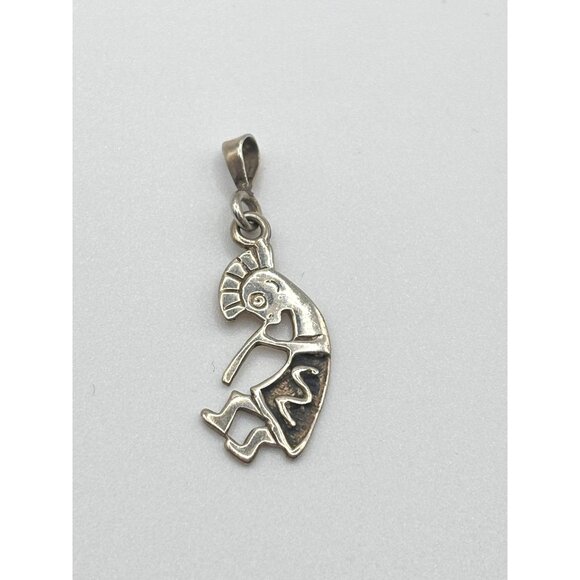 Sterling Silver Kokopelli Pendant Charm 925 - Picture 3 of 7